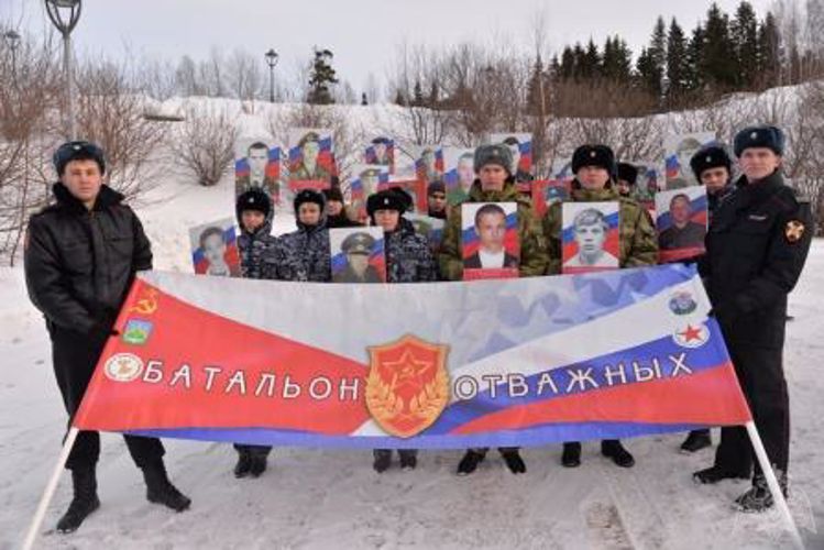 В Югре росгвардейцы приняли участие в шествии «Батальона отважных»