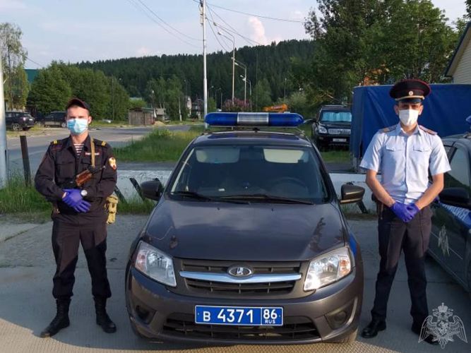 В Югре сотрудники Росгвардии по горячим следам задержали подозреваемого в хулиганстве