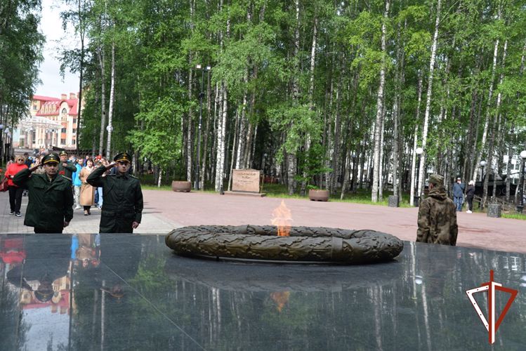 В Югре Росгвардия приняла участие в  праздничных мероприятиях в День России