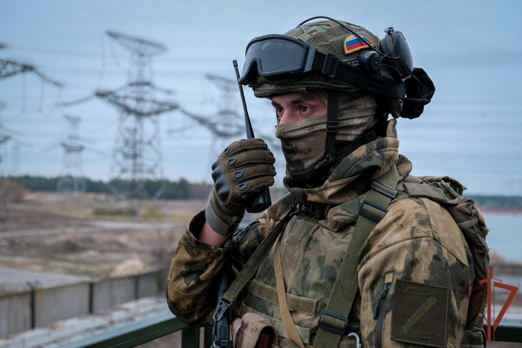 Росгвардия показала организацию охраны Запорожской АЭС