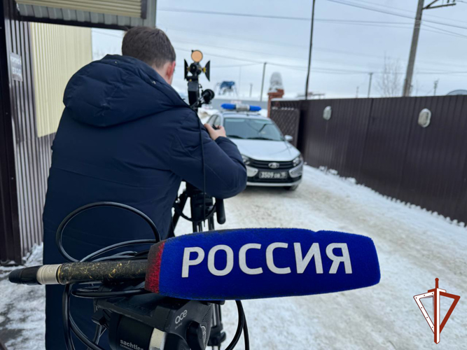Росгвардия продемонстировала съемочной группе телеканала «Россия» действия по сигналу тревоги в Югре
