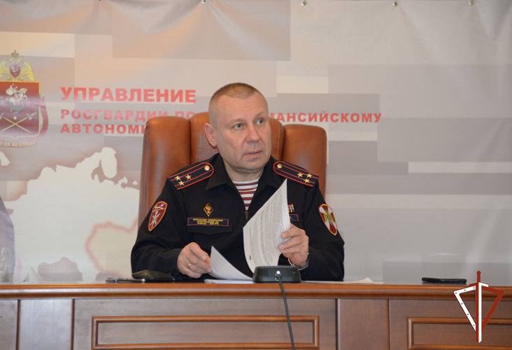В Управлении Росгвардии по ХМАО – Югре  в преддверии Первомая и Дня Победы состоялось заседание оперативного штаба 