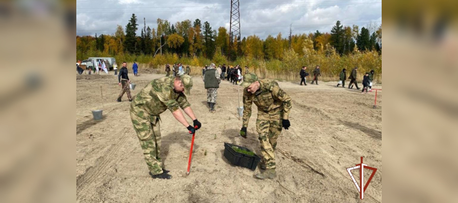 В Югре Росгвардия приняла участие во всероссийской акции «Сохраним лес»  