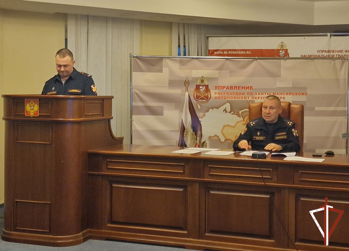 Начальник Управления Росгвардии по ХМАО – Югре провёл заседание оперативного штаба по обеспечению правопорядка в новогодние праздники