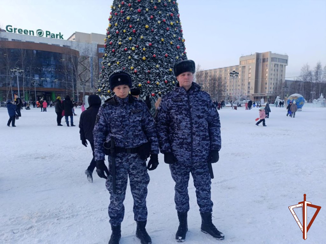 Росгвардия в Югре обеспечила безопасность граждан при проведении новогодних мероприятий  