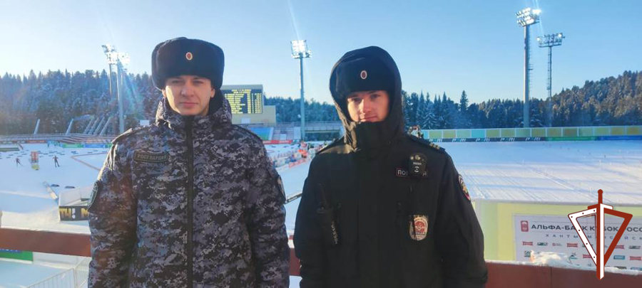 Росгвардия обеспечила безопасность граждан во время проведения Кубка России по биатлону в столице Югры
