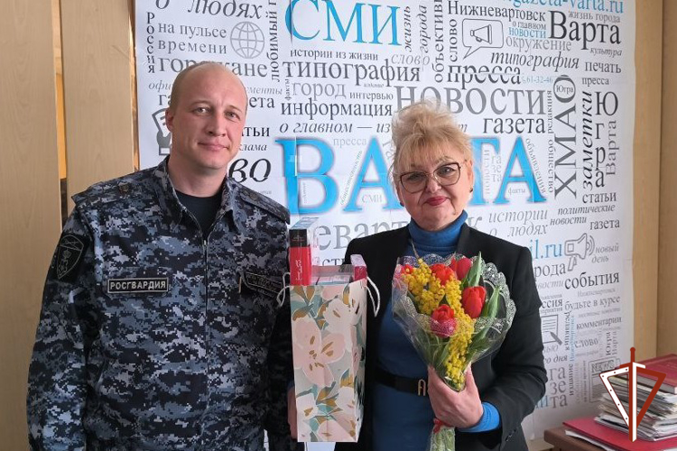 Ведомственная акция «Весенний комплимент от Росгвардии» состоялась в Югре