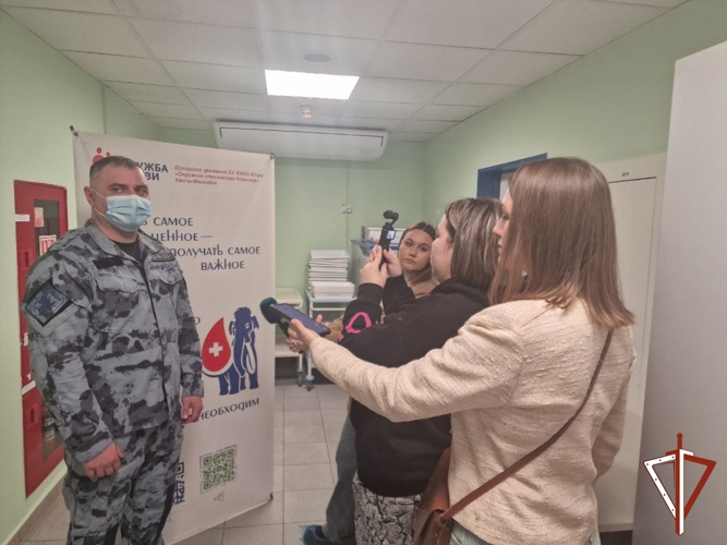 В Югре бойцы ОМОН «Стерх» Росгвардии пополнили банк донорской крови