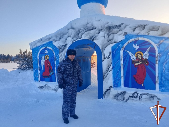 В Югре Росгвардия обеспечила безопасность во время празднования Крещения Господня