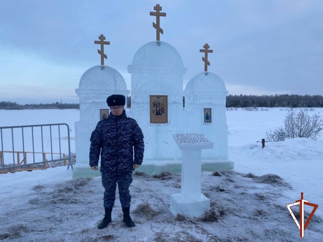 В Югре Росгвардия обеспечила безопасность во время празднования Крещения Господня