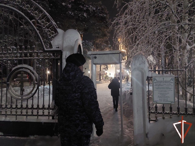В Югре Росгвардия обеспечила безопасность празднования Рождества Христова