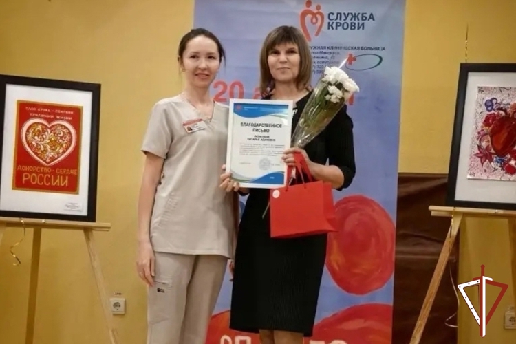 В Югре сотрудники Росгвардии поддержали Национальный день донора
