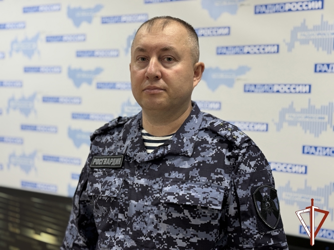 В Югре офицер физподготовки Росгвардии стал участником ведомственной радиопрограммы «Росгвардия. Всегда на страже»