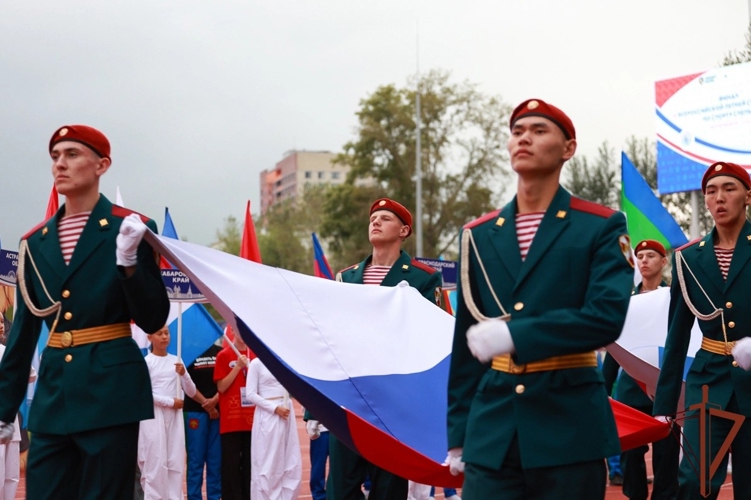 Военнослужащие Росгвардии приняли участие в открытии Всероссийской спартакиады по спорту слепых в Екатеринбурге